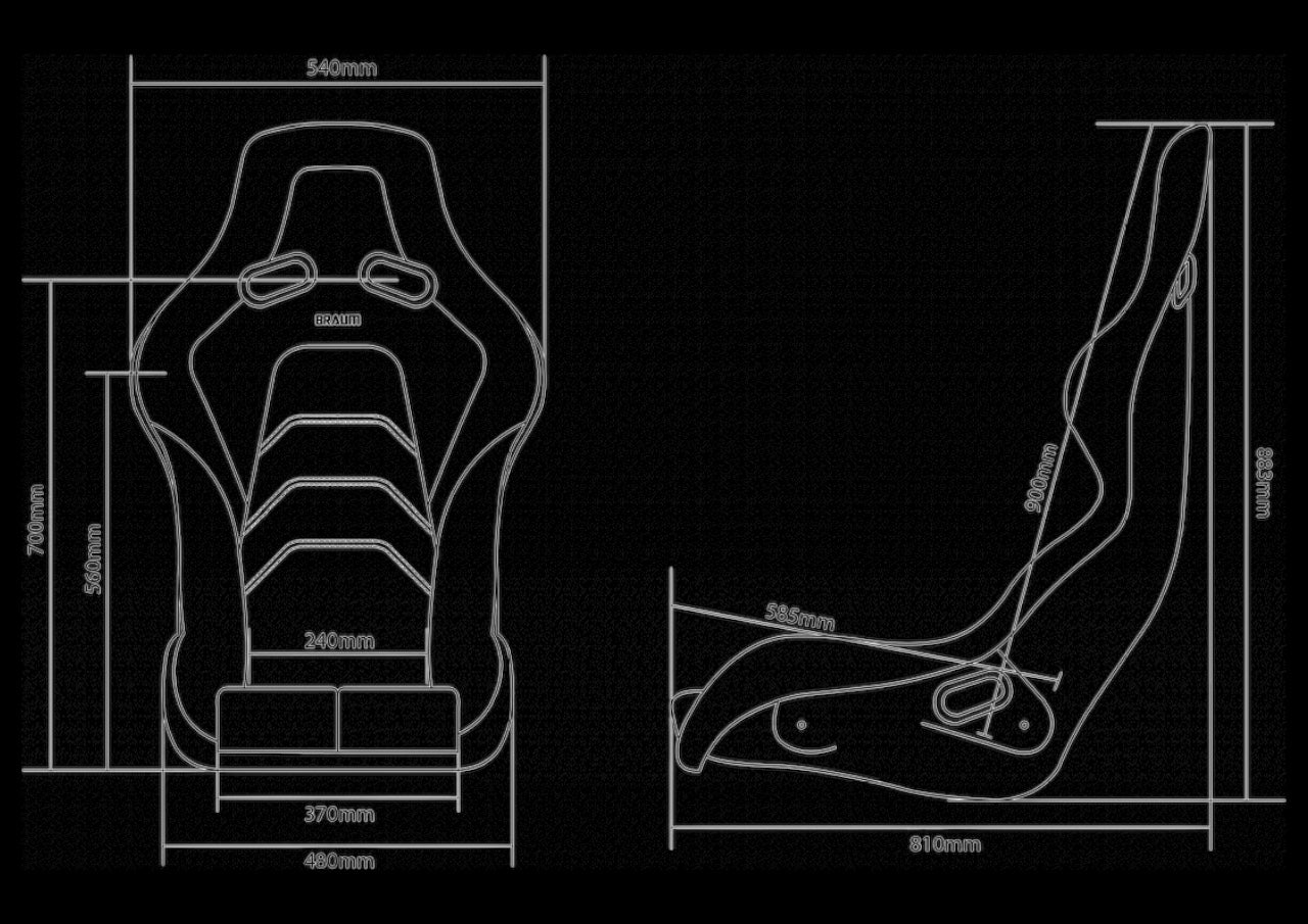 FALCON-Z Series Fixed Back Bucket FRP Lightweight Composite Seat