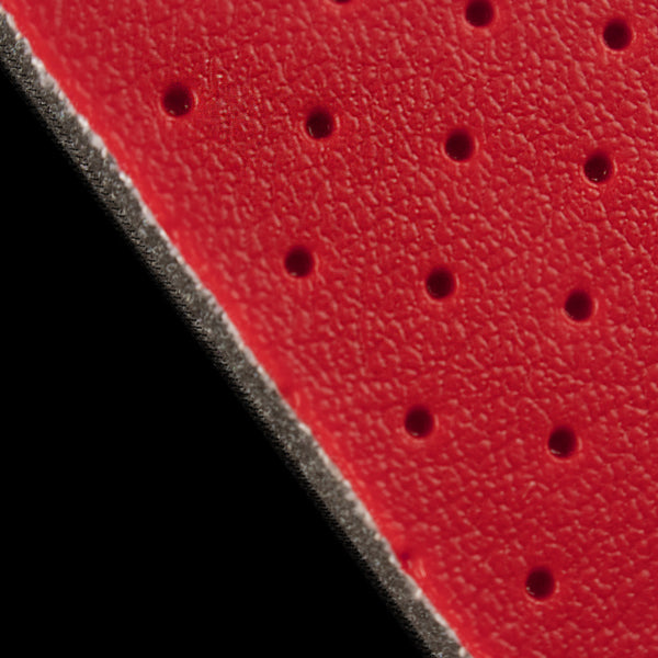 Red Perforated Leatherette Material
