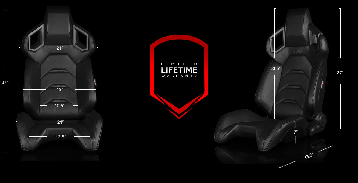 ALPHA-X Series Sport Reclinable Seats - Priced Per Pair