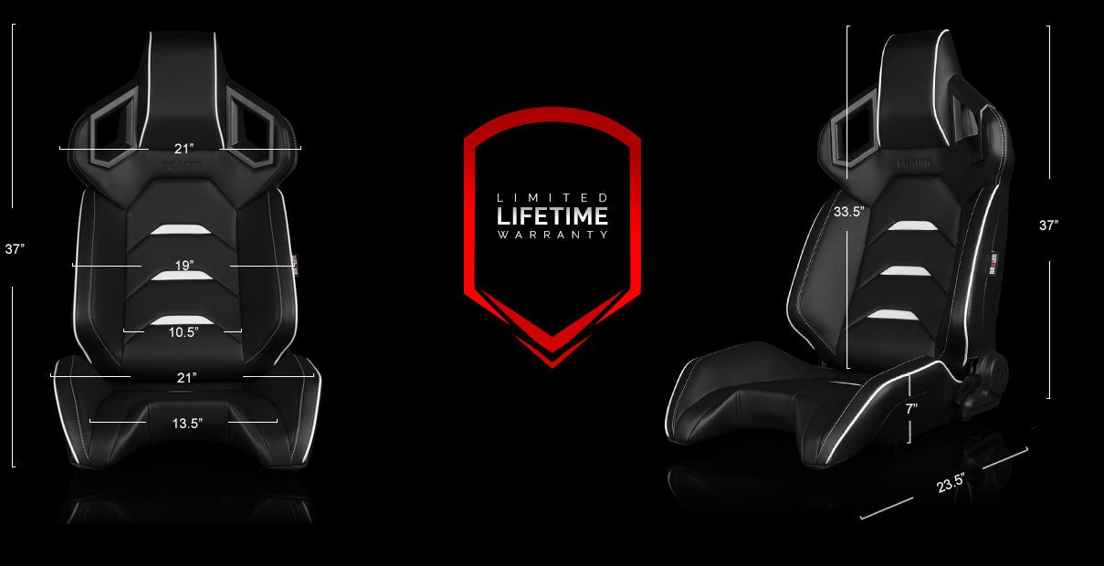 ALPHA-X Series Sport Reclinable Seats - Priced Per Pair
