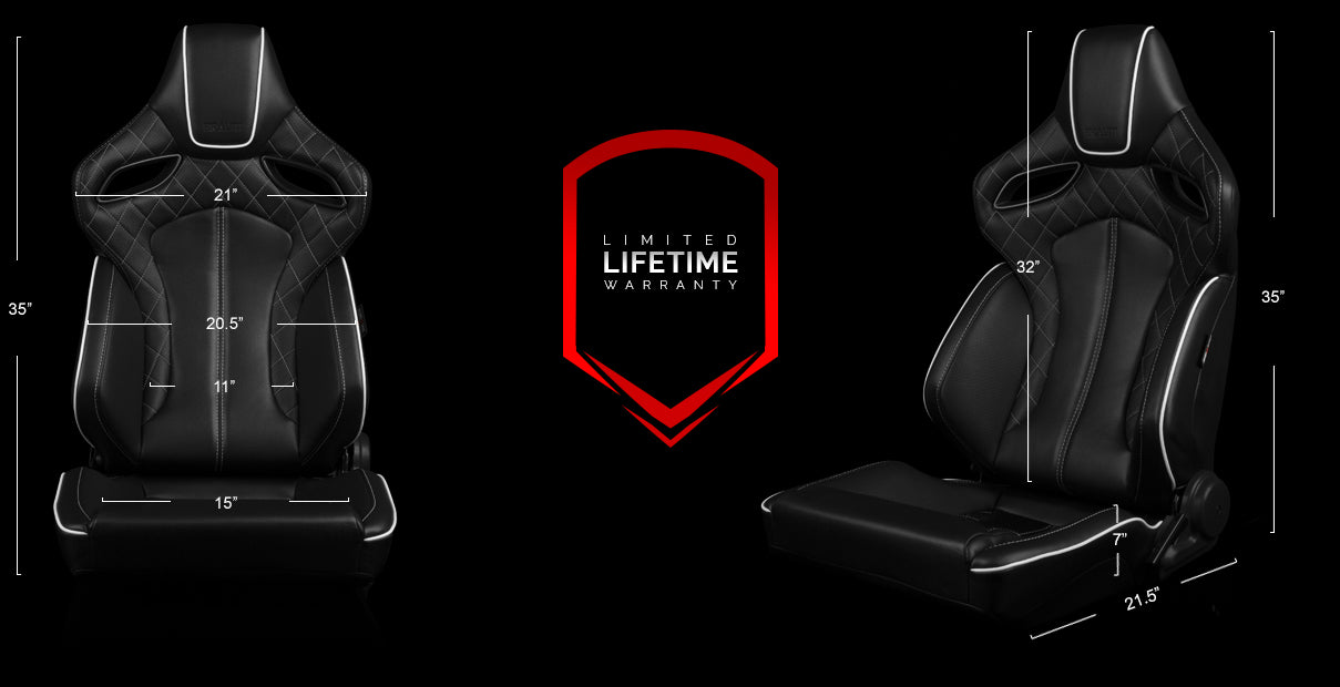 ORUE Series Sport Reclinable Seats - Priced Per Pair